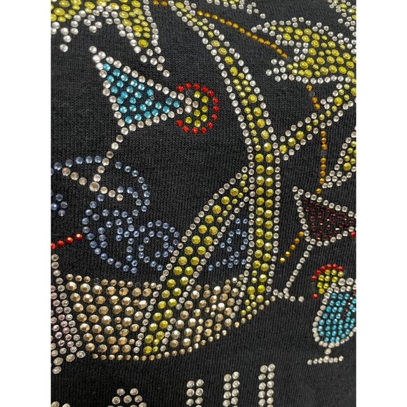 Vintage Y2K Bedazzled Maui Hawaii Tourist Shirt Size MEDIUM by Anvil - Picture 3 of 3